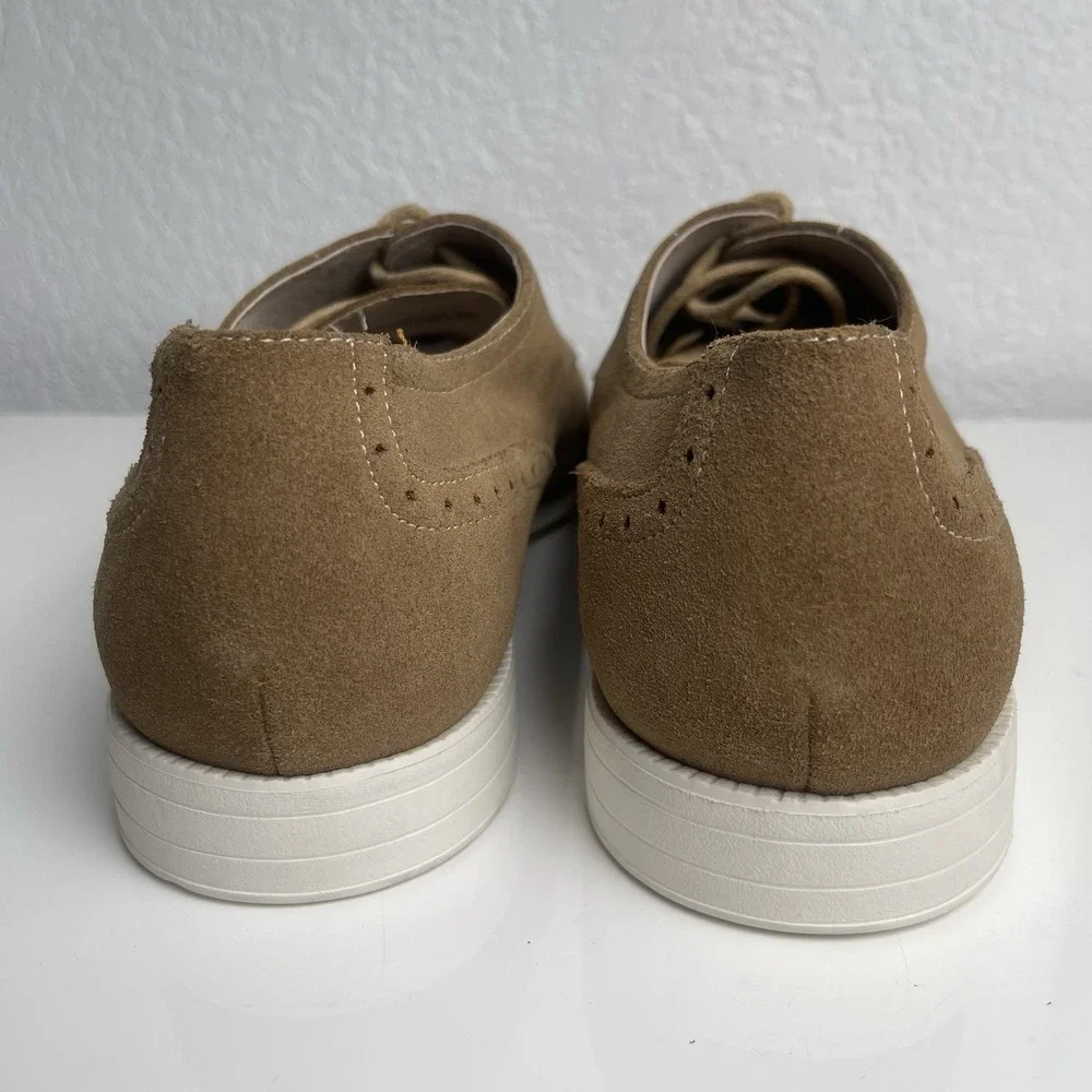 Stacey Adam's Sandstone Suede Leather Oxfords Men's 12M New W/O Tags